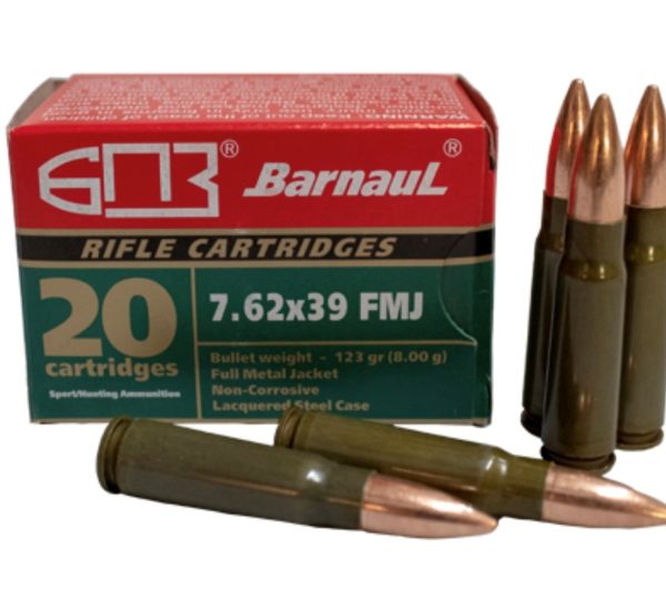 Barnaul 762 x 39 FMJ 123 Rifle AMMO 7