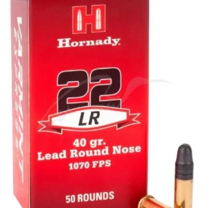 HORNADY 22 LR AMMO 40GR LRN 50 PER